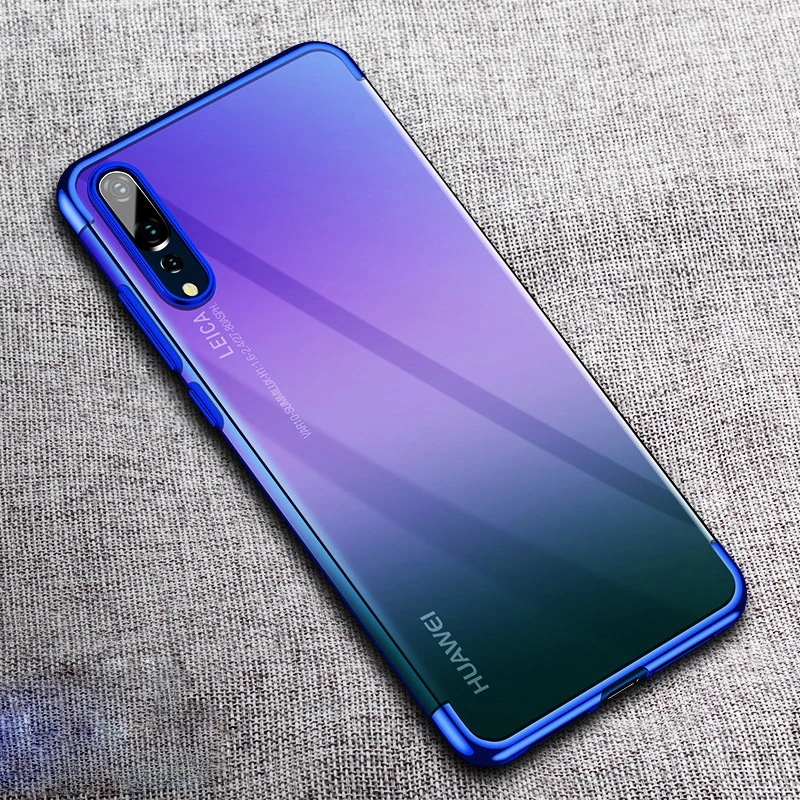 Роскошные мягкие чехлы P30 с покрытием для Huawei Pro P20 Lite Y9 2019 прозрачный чехол 30Pro