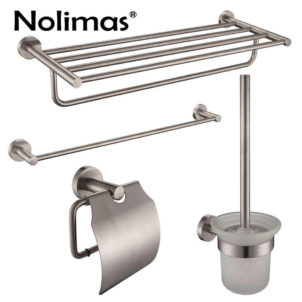 Набор аксессуаров для ванной комнаты из матовой нержавеющей стали SUS304