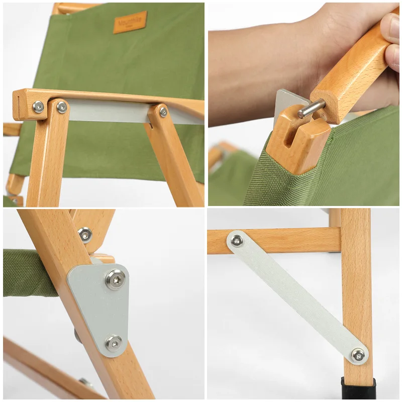 

Outdoor wood folding chair Ultralight portable camping Relaxation Chair picnic Barbecue Self-driving Beach Travel fishing Chair