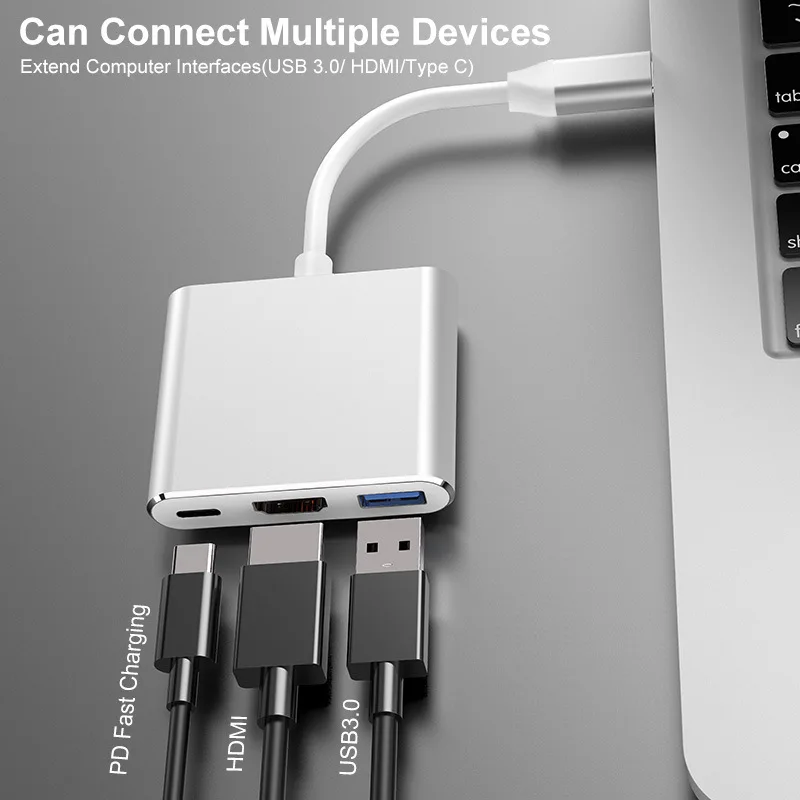 USB C HDMI многопортовый адаптер 3 1 Gen Thumderbolt 4K видео конвертер/USB 0 концентратор порт PD