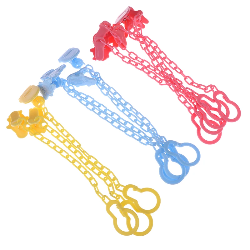 Clips para chupete, accesorios para el cuidado del beb&eacute;, cadena de soporte para chupete de juguete, 2 uds.-4