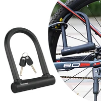 bicycle lock u shaped anti theft zinc alloy bicycle mtb road wheel cycling lock accessories for bike