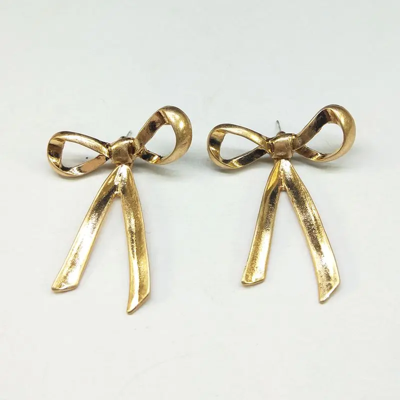 2019 Promotion Limited Earings Brincos European And American Fashion Jewelry Personality Joker Bowknot Earrings 925 Needle A35 | Украшения