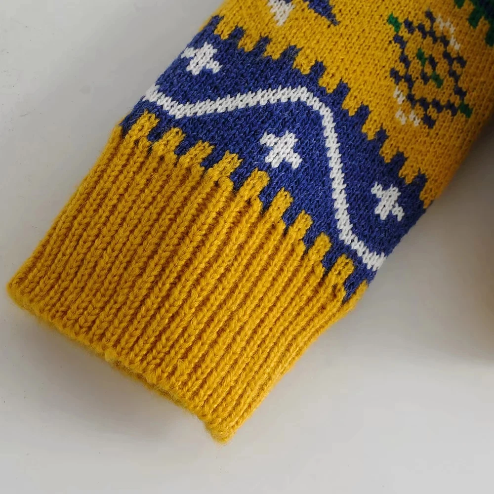 Шикарный винтажный вязанный женский свитер из толстой шерсти 2019 г. Модные