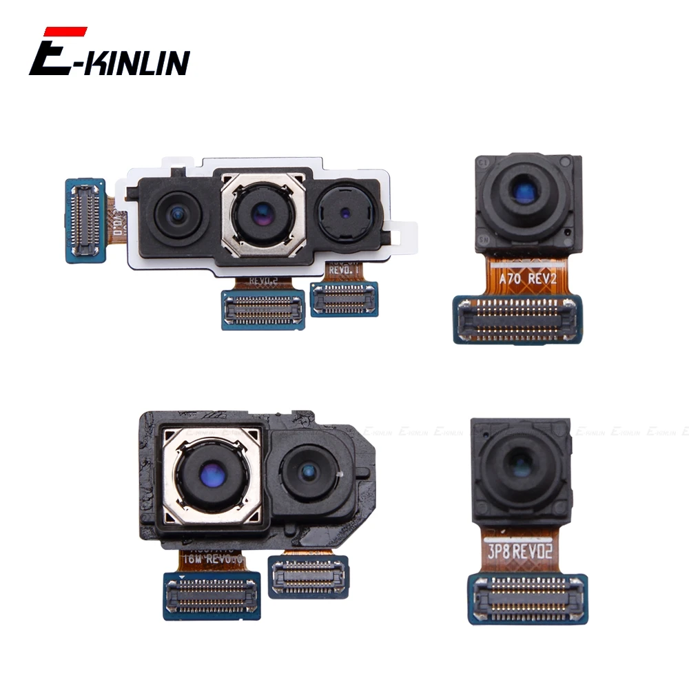 

Задняя Основная и фронтальная камера для селфи для Samsung Galaxy A80 A70 A60 A50 A40 A30 A20 A10 большой небольшой модуль гибкая лента
