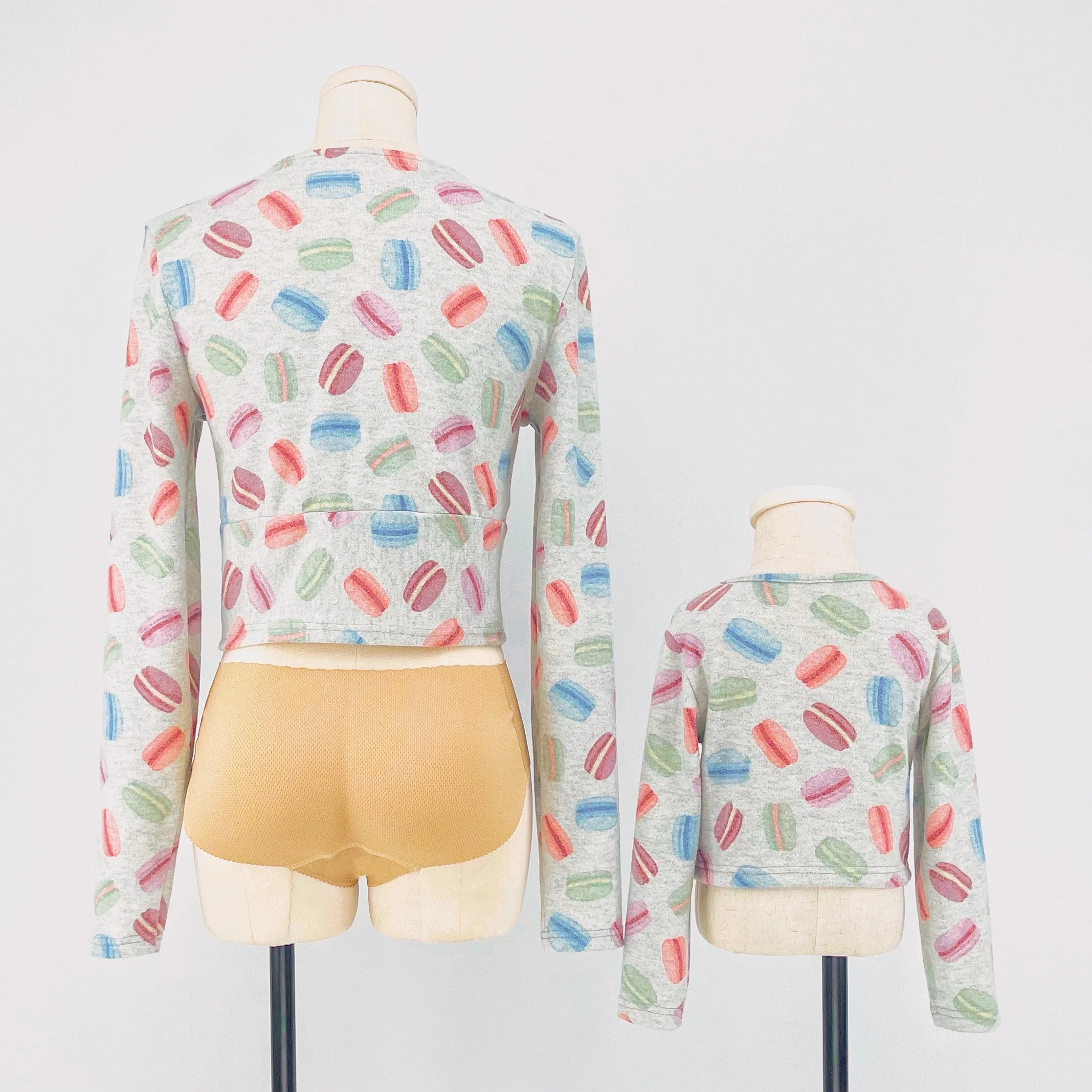 

Joyccin 2021 Autumn&Winter Macaron Print Mom and Me /Mother and Daughter Girls' Long sleeve Thin Sweaters Family Look(721020)