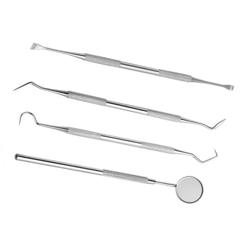

4Pcs Oral Care Teeth Tartar Plaque Scraper Remover Scaler Dentist Tools Kit