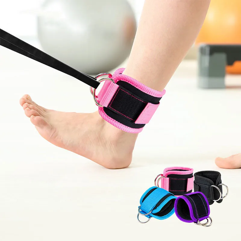 

1Pcs Ankle Strap For Cable Machines Leg Exercises D-Ring Ankle Padded Cuffs For Gym Workouts Glutes Legs Strength Hip Abductors