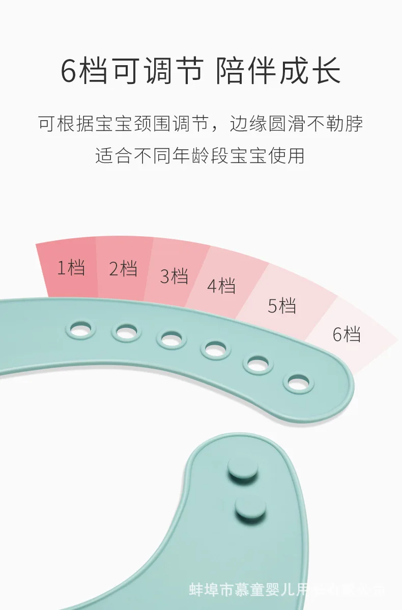 Слюнявчик Детский водонепроницаемый силиконовый супермягкий мультяшный риса