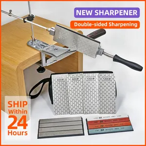 new knife sharpener professional diamond sharpening stone whetstone kitchen tools accessories gadgets grinding set ruixin pro free global shipping
