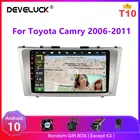 Автомагнитола 2 Din, Android 10, мультимедийный видеоплеер для Toyota Camry 6, xv40, 50, 2006-2011, 4G, Wi-Fi, GPS-навигация, RDS, стерео, DVD