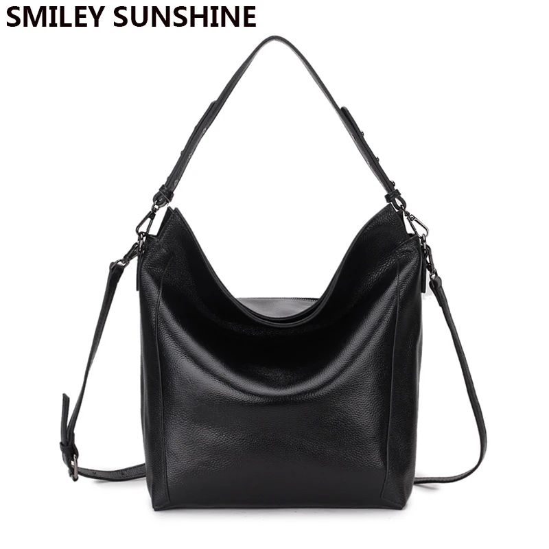 SMILEY SUNSHINE женская сумка из 100% натуральной мягкой кожи большая на плечо женские
