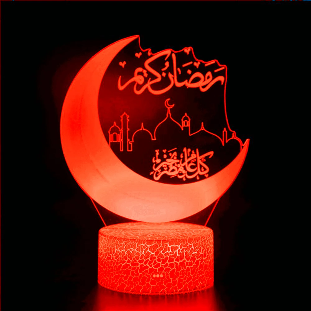 

QIFU Eid Mubarak декоративное украшение светильник Eid Kareem Рамадан Декор для дома Рамадан Mubarak Eid Al Adha исламский мусульманский декор для вечеринки