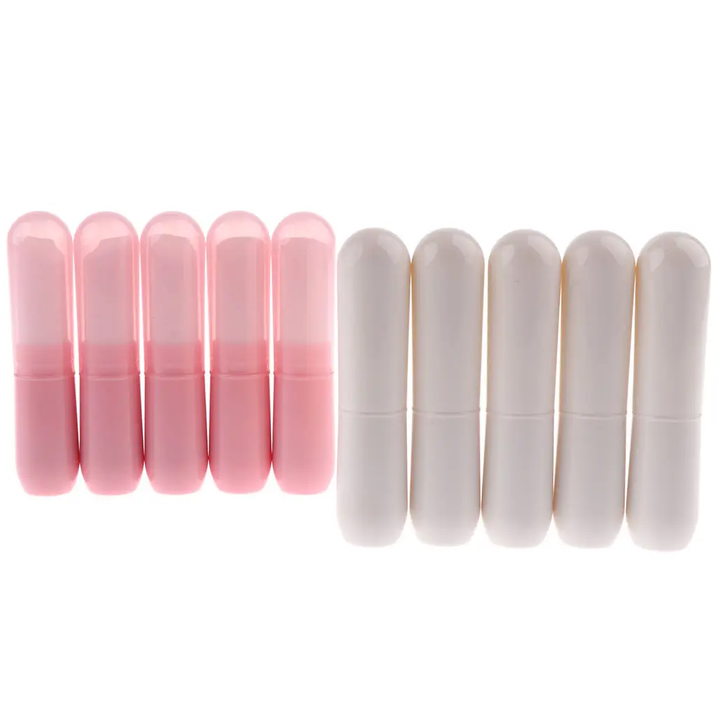 

New 10 X 4g DIY Plastic Empty Tube Lip Balm Bottle Container