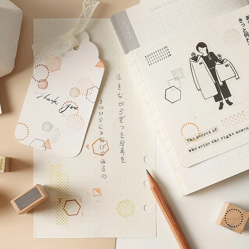 27 шт. геометрические декоративные деревянные штампы для скрапбукинга|Штампики| |