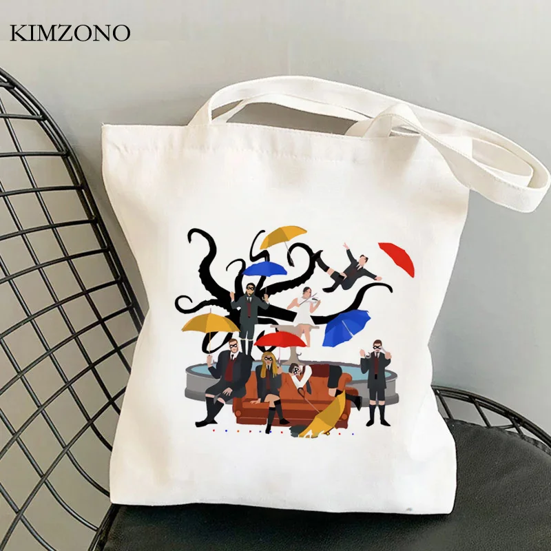 

the Umbrella Academy shopping bag bolsas de tela cotton grocery handbag shopping bag string fabric cloth net custom