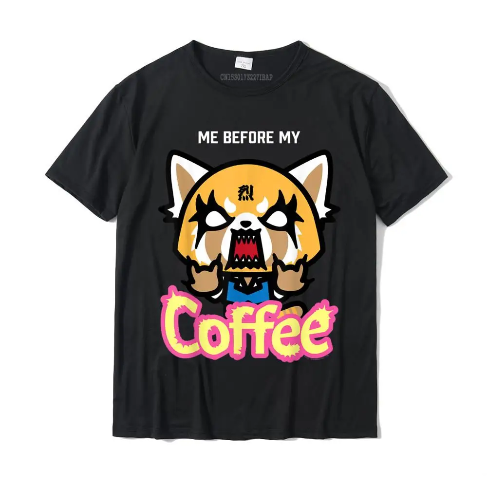 Aggretsuko-Camiseta con estampado I Need My Coffee Rage para hombre, camisetas de algodón, última talla