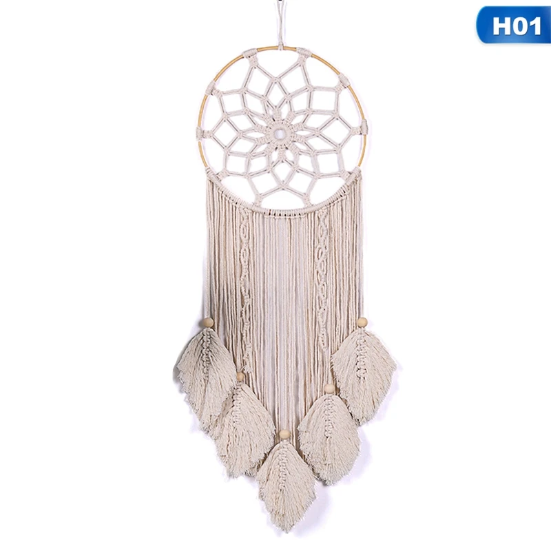 

1pc Dreamcatcher Macrame Nordic Decoration Handmade Net Tapestry Bohemian Woven Wall Hanging Home Ornaments Girls Room Pendant