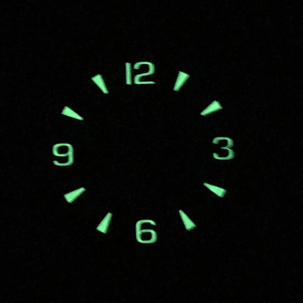 Механические наручные часы с циферблатом зеленые/черные циферблаты подсветкой 33