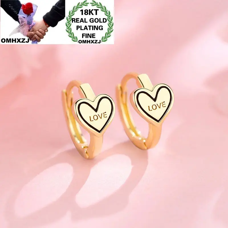 

OMHXZJ, оптовая продажа, EA655, Европейская мода, лидер продаж, женские серьги-кольца из золота конфетного цвета