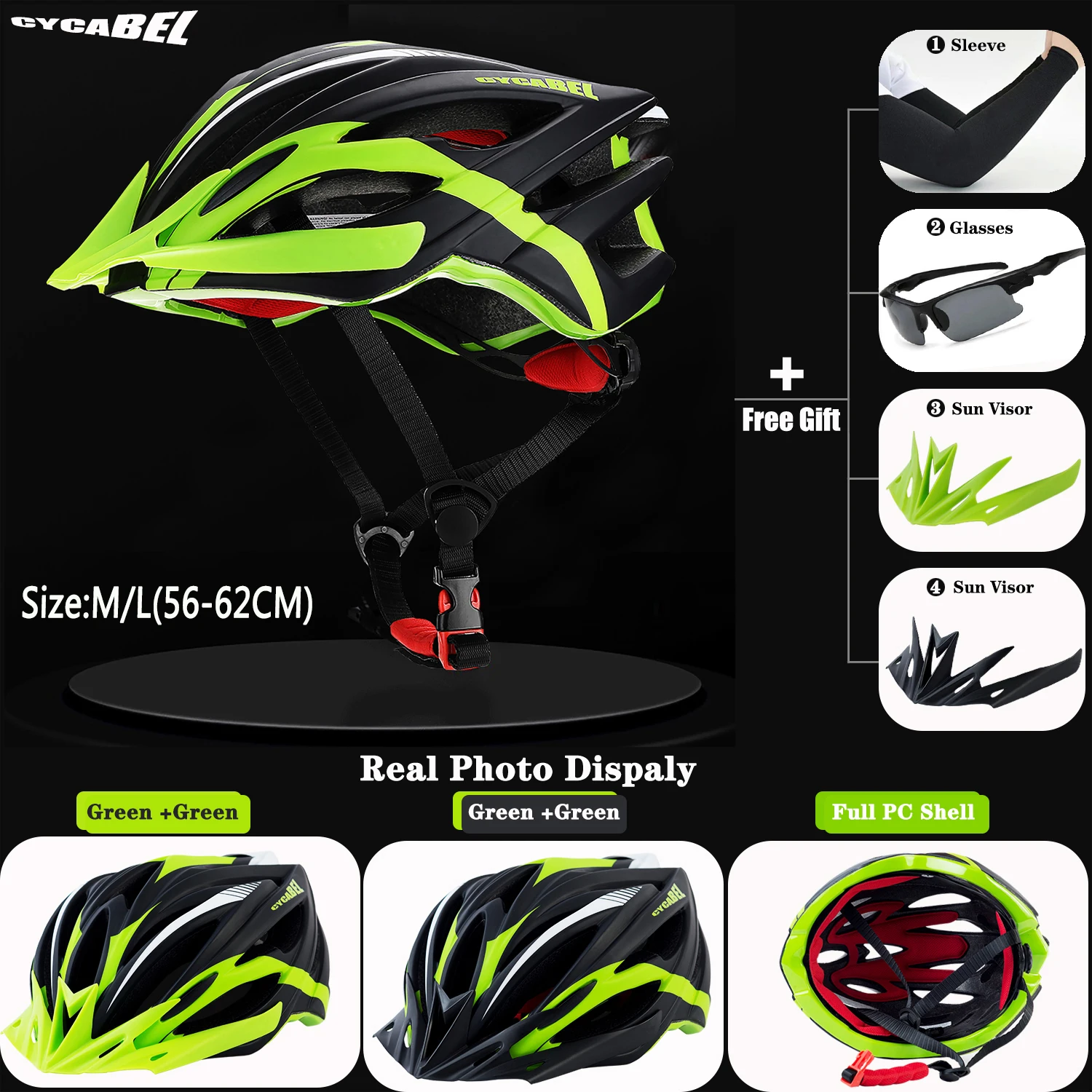 CYCABEL Bike Helmet With All Edge Cover Ultralight DH MTB All-terrain Road Mountain Bicycle Sports Riding Cycling | Спорт и