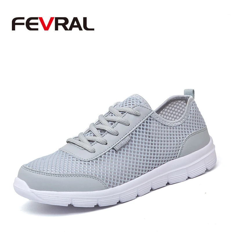 Дышащие кроссовки FEVRAL для мужчин и женщин летняя сетчатая обувь высокого