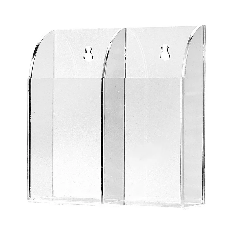 Настенный акриловый держатель для пульта дистанционного управления органайзер