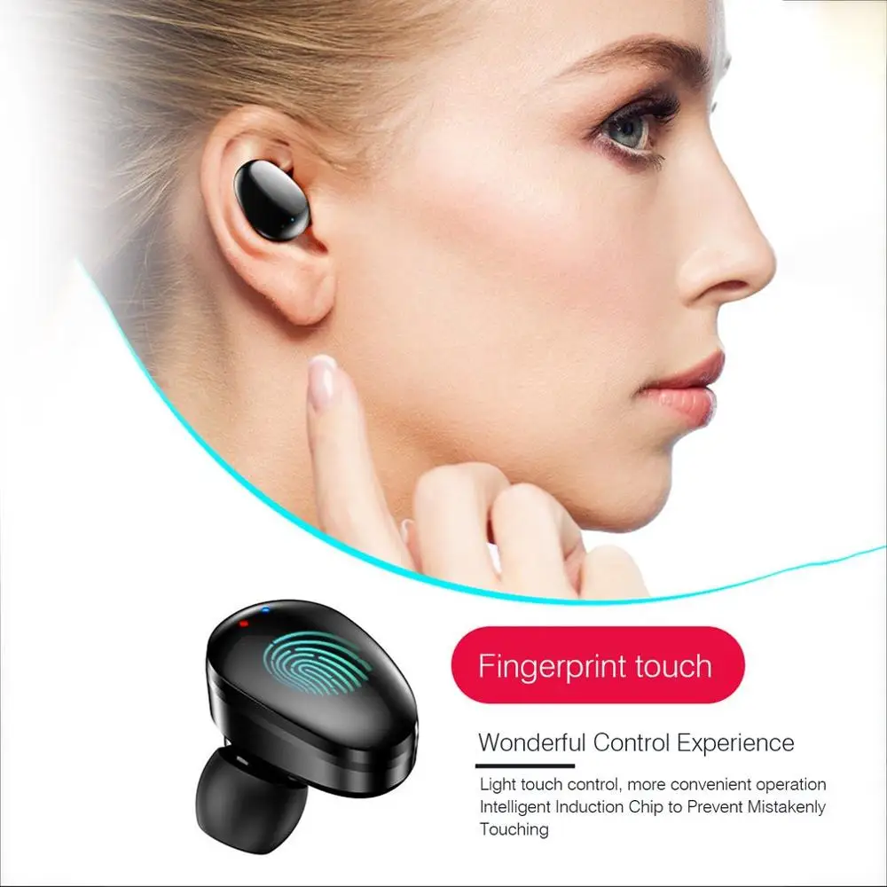 Беспроводные наушники настоящие стереонаушники Hi-Fi спортивные с цифровым