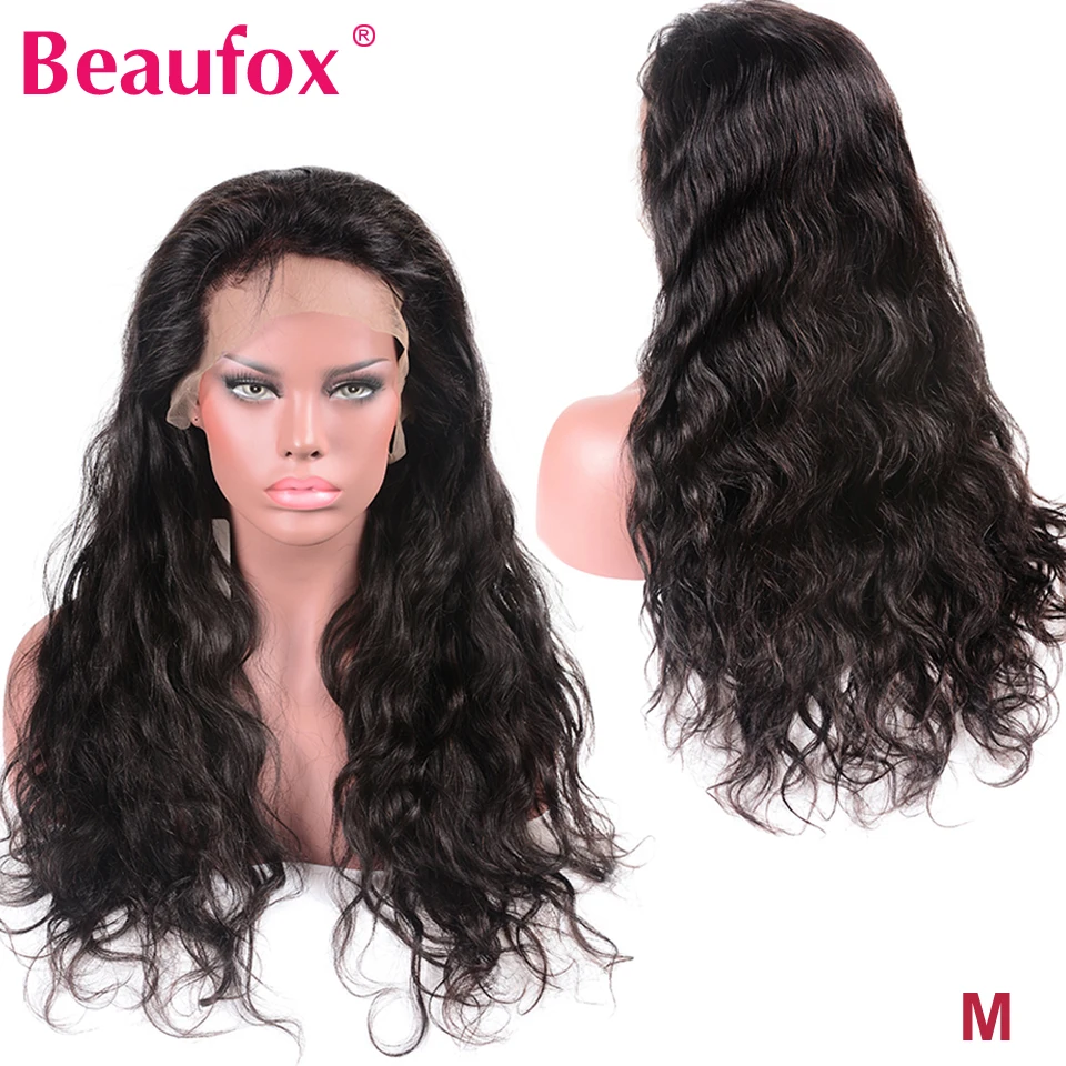 Beaufox волнистые человеческие волосы на сетке парики для женщин перуанские