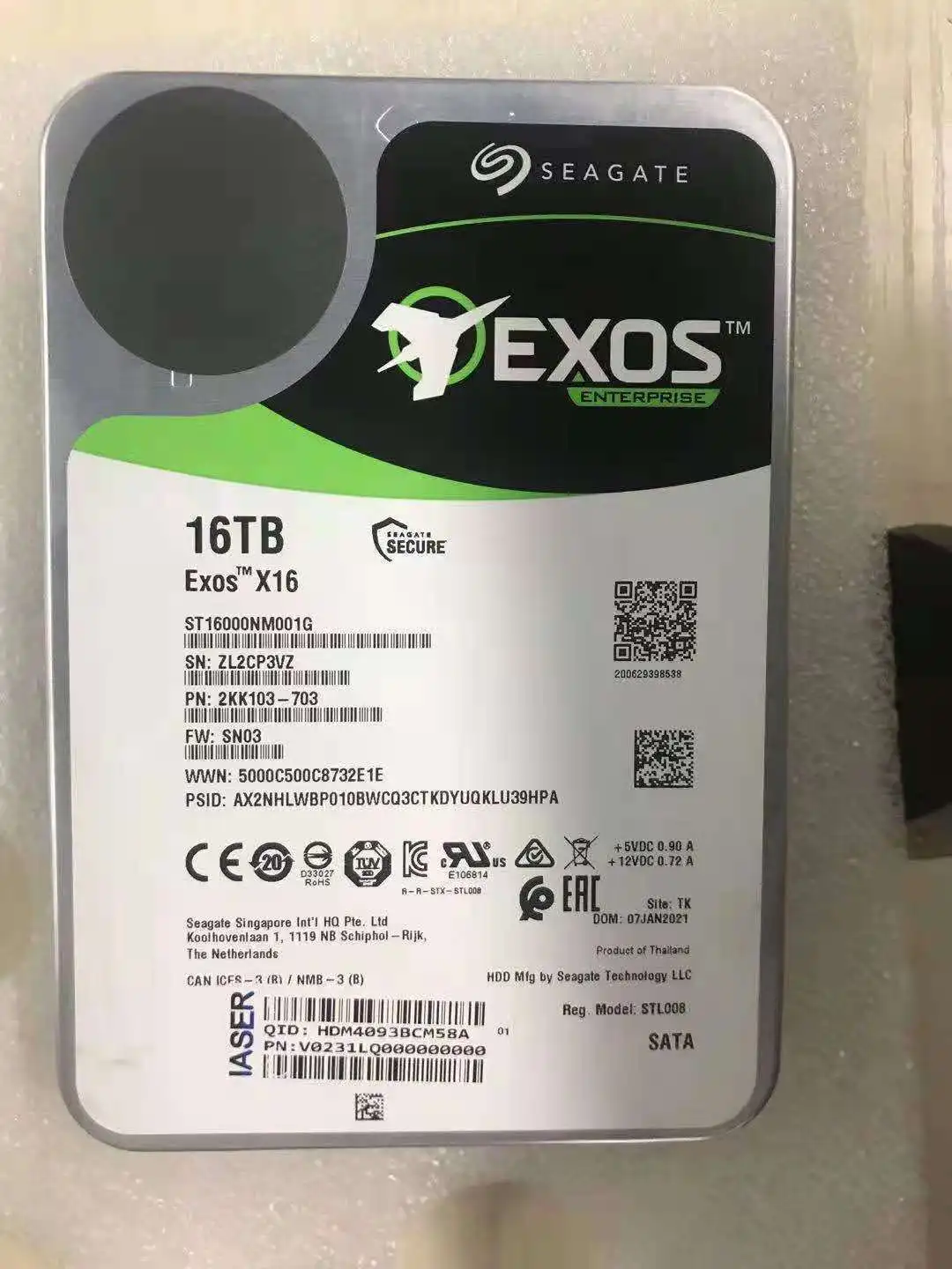 

Жесткий диск SEGATE EXOS 3,5, 7200, 512E/4KN, 8T/16T/18T, жесткий диск для майнинга, для предприятий, жесткий диск для майнинга, Шифрованная валюта, добыча Чиа ...