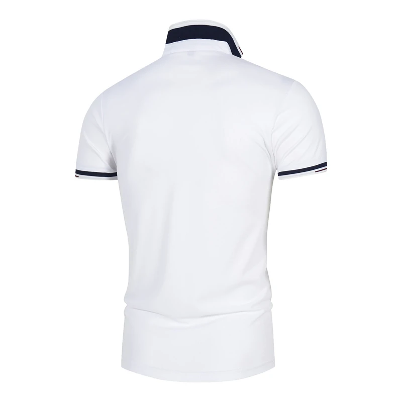 

Men's new polo shirt Sport Short Sleeve solid color fitness leisure trend slim Lapel short sleeve T-shirt