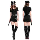 S-2XL сексуальный полицейский костюм для женщин, косплей, полицейский комплект униформы для взрослых, сексуальная соблазнительная одежда для выпускного ночного клуба