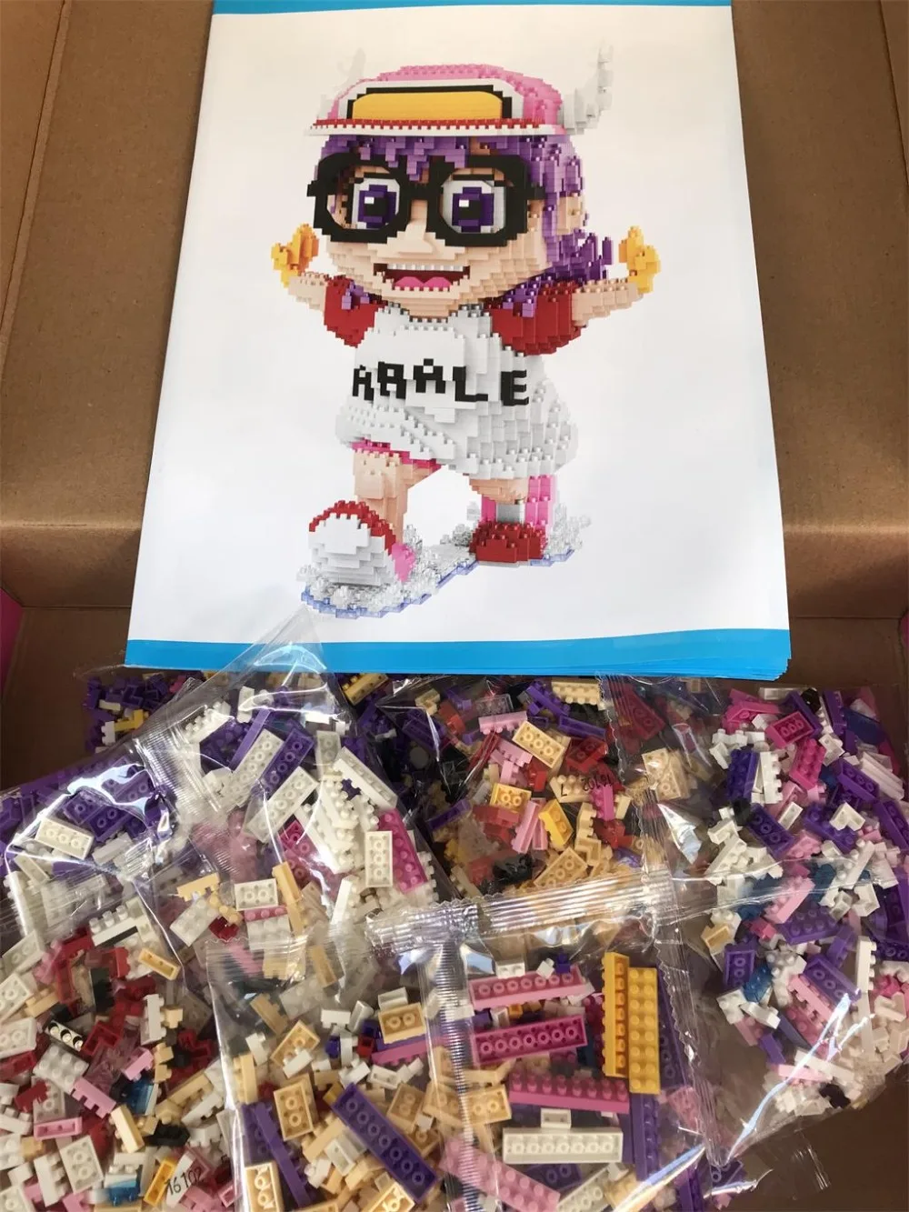Balody мини кубики Arale аниме аукцион фигурки Мультяшные кирпичи строительные