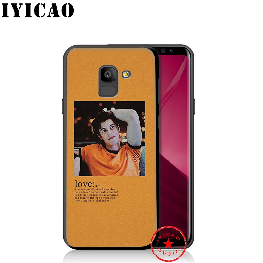 IYICAO Шон Мендес мягкий чехол для телефона samsung Galaxy A9 A8 A7 J6 A6 плюс 2018 A5 A3 2016 2017