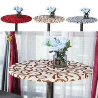 modern round table cover stretch tablecloths fashion style home decorative elastic wedding party table cloth tight fit fitted