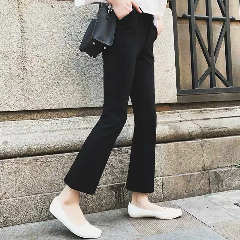 

9/10 Spring Chic Ins Maternity Jeans Elastic Waist Belly Pencil Pants For Pregnant Women Pregnancy Casual
