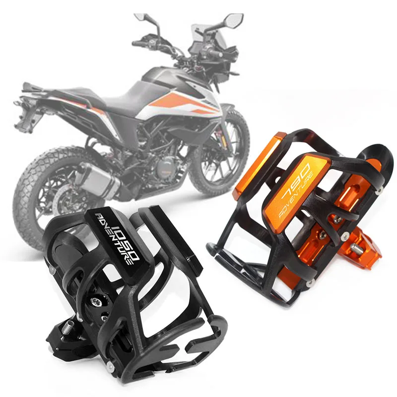 

For ktm adventure 390 790 adventure 1050 1190 1090 1290 adventure Motorcycle CNC Beverage Water Bottle Drink Cup Holder Mount