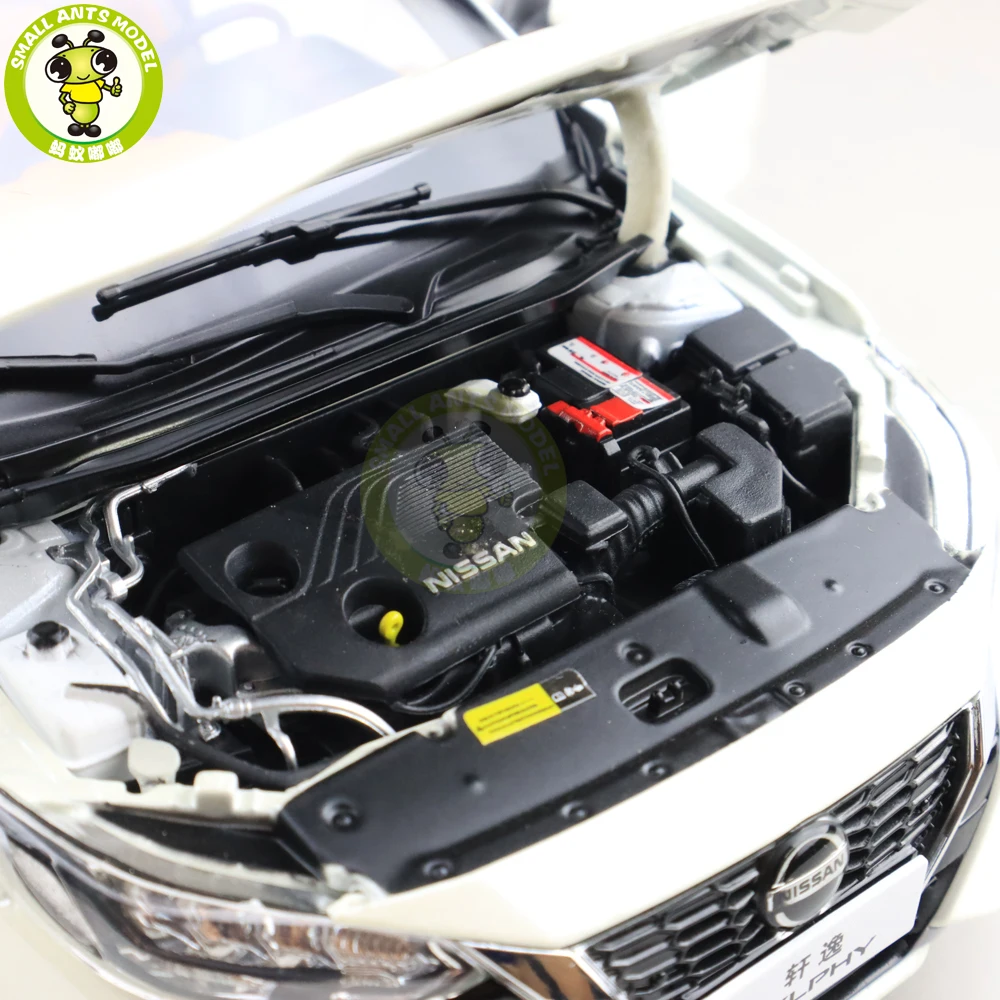1/18 Nissan SYLPHY автомобиль из литого металла модель игрушки Дети Подарки для мальчиков и девочек белый