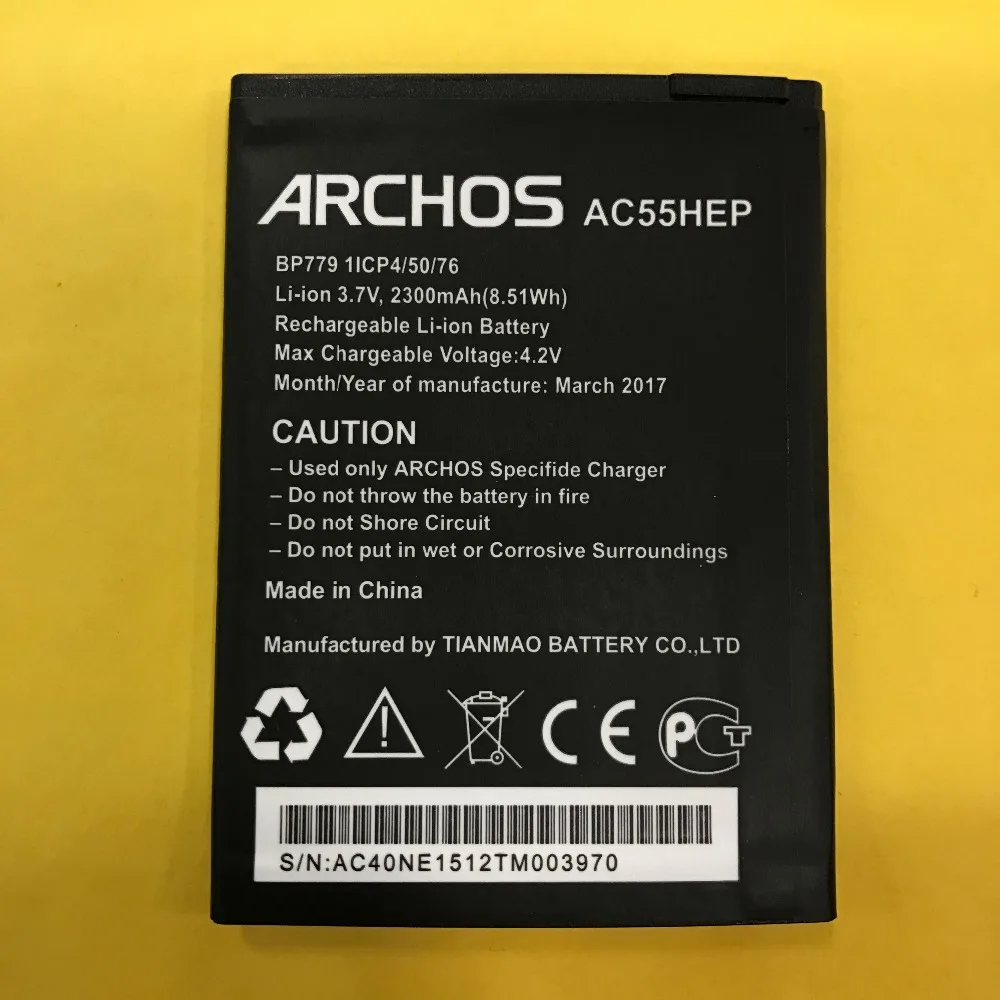 MLLSE AC55HEP Батарея для ARCHOS 55 Helium Plus/гелиевые + BSF20 мобильный телефон|Аккумуляторы