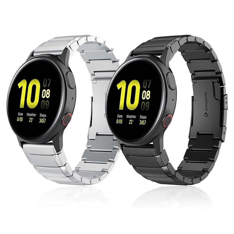 Складной металлический ремешок для браслета Samsung Galaxy Watch Active 2 44 мм 40 мм/Galaxy 46 42