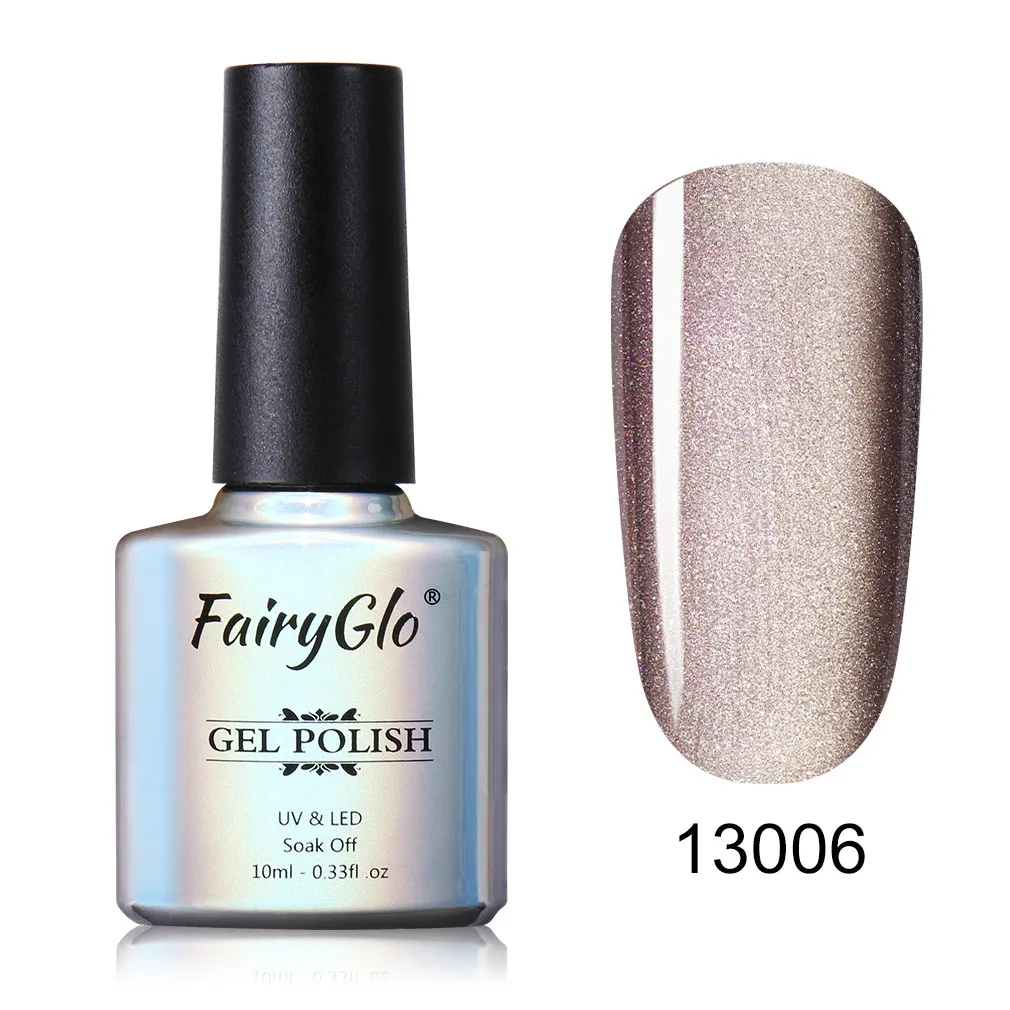 13006 FairyGlo 10ml 5D Wide Line Cat Eye UV Gel Polish Chameleon Cat's Eyes Nail Gel Polish Magentic Nail Gel Varnish Enamel Lacquer - Цвет: 13006