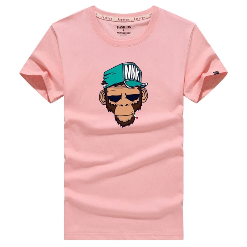 Футболка мужская хлопковая с коротким рукавом Повседневная Свободная рубашка