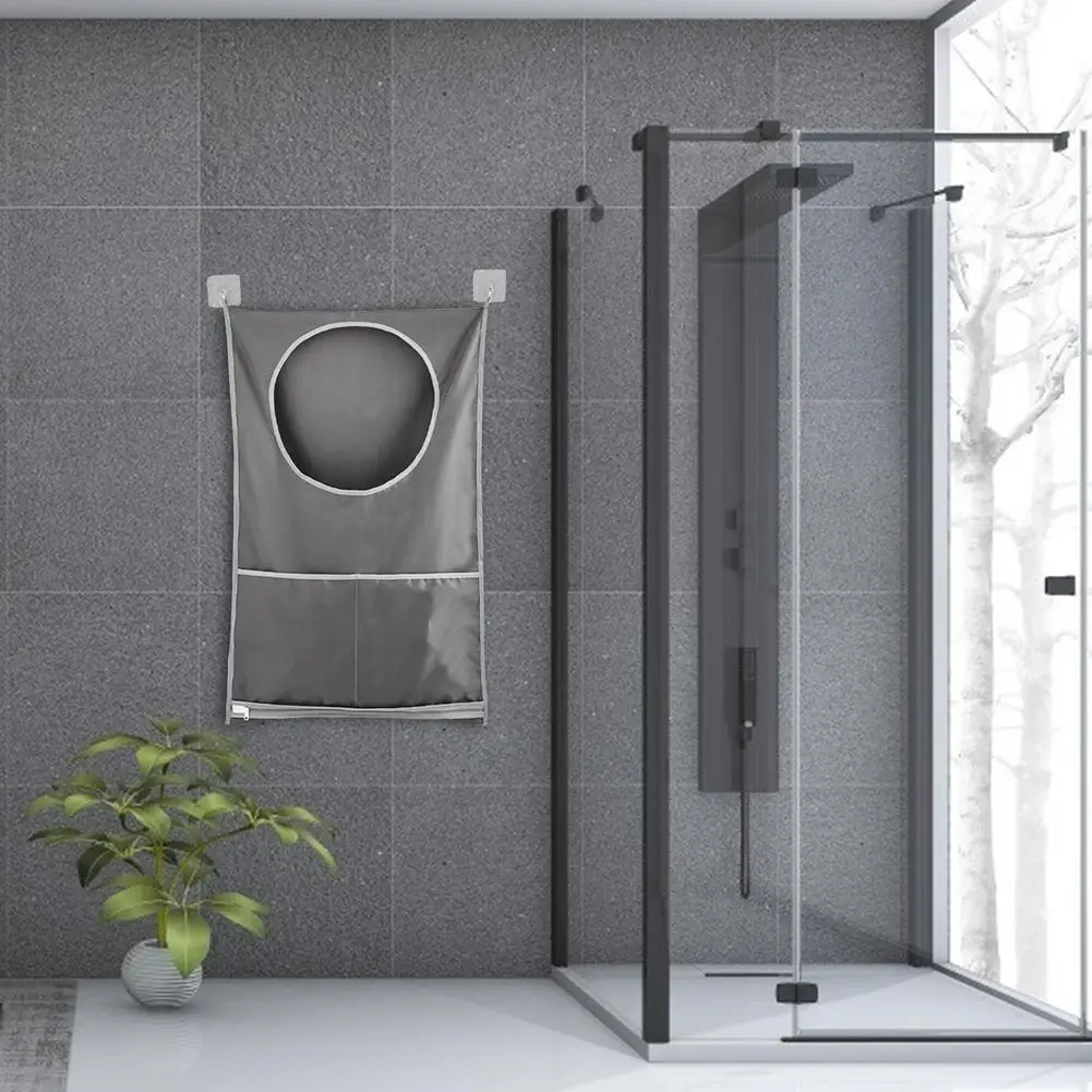 

Bathroom Hanging Laundry Hamper Bag Large Storage Bag Home Organizer Clothes Storage Bag Oxford Cloth Waterproof Hanging Bag