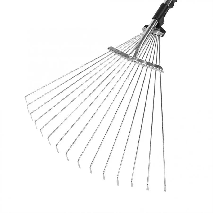 Регулируемый складной садовый инструмент для чистки травы и листьев|Грабли| |