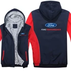 Толстовка Ford Performance Мужская с шерстяной подкладкой, уличная одежда, спортивная куртка, свитшоты для Ford, теплая толстовка