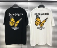 palm angels butterfly men women unisex lovers couple models fashion casual cotton short sleeve o neck t shirt boyfriend gift