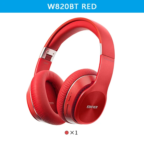 W820BT Red EDIFIER W820BT беспроводные Bluetooth стерео наушники Bluetooth V4.1 с технологией CSR регулируемые наушники - Цвет: W820BT Red