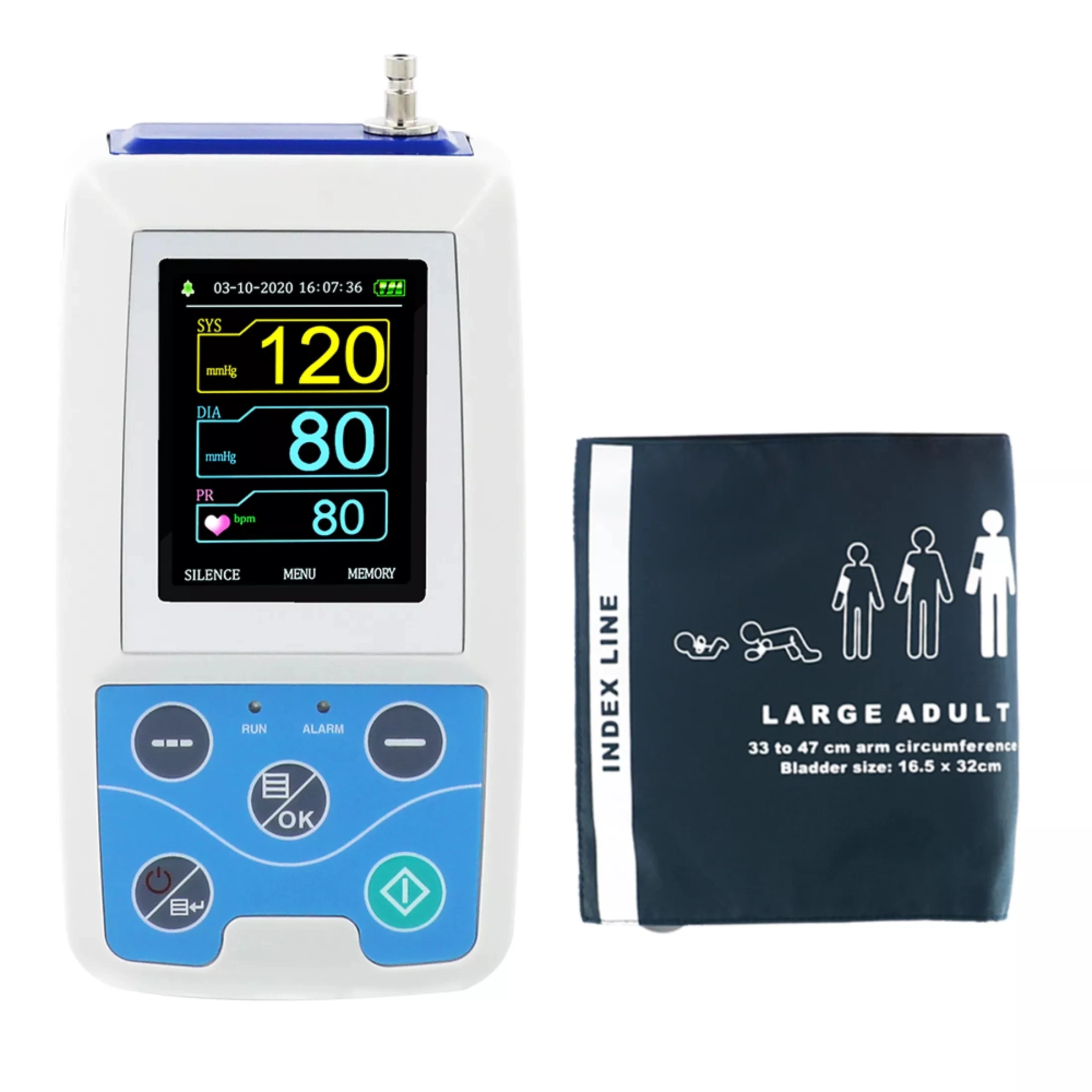 CONTEC ABPM50 24 hours Ambulatory Blood Pressure Monitor Holter ABPM BP Monitoadditionalr giving with 18-26cm cuff | Красота и