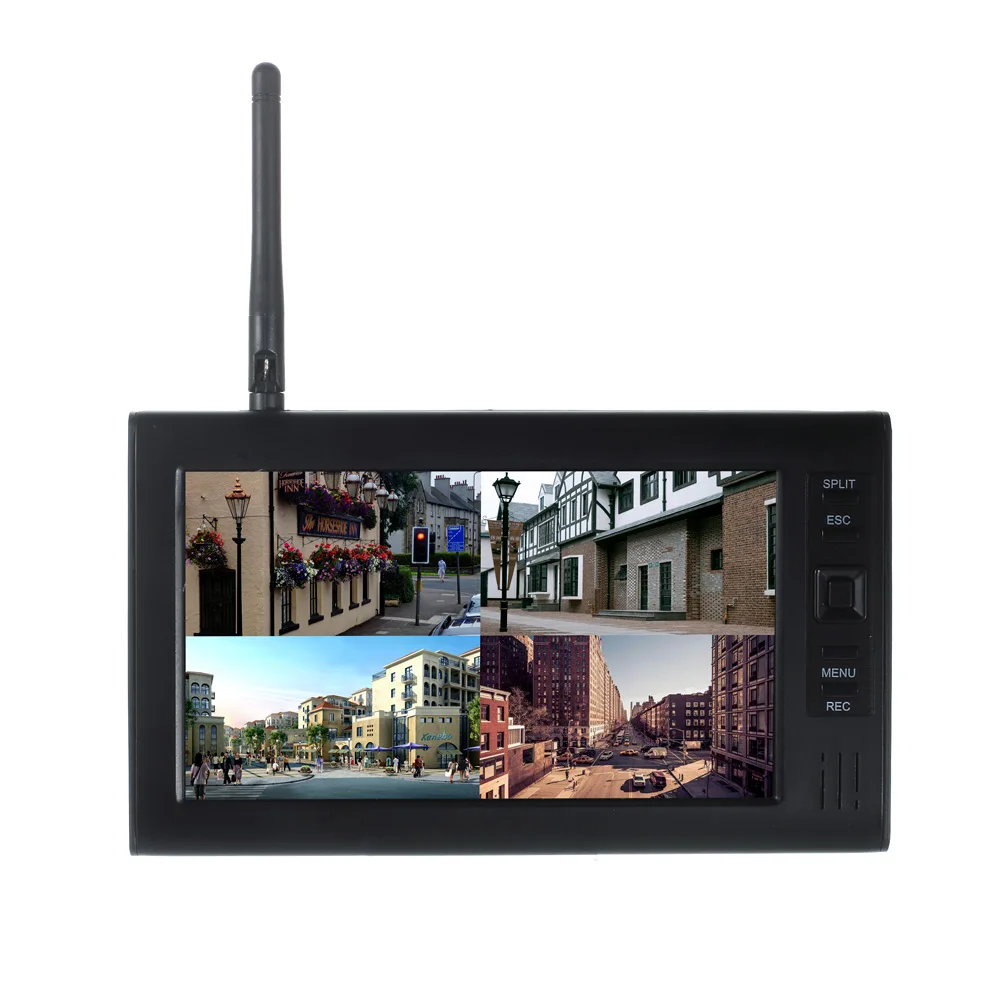7 &quotLCD 4CH Беспроводная CCTV камера DVR Цифровая Видео домашняя система безопасности