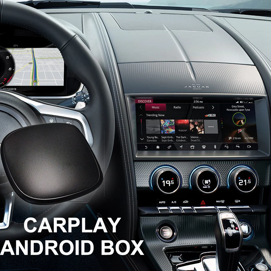 

Для Jaguar F-Type 2019 2021 беспроводной Carplay Android Авто голосовая навигация видеоплеер Carplay ApplePie UX999 Netflix Youtube